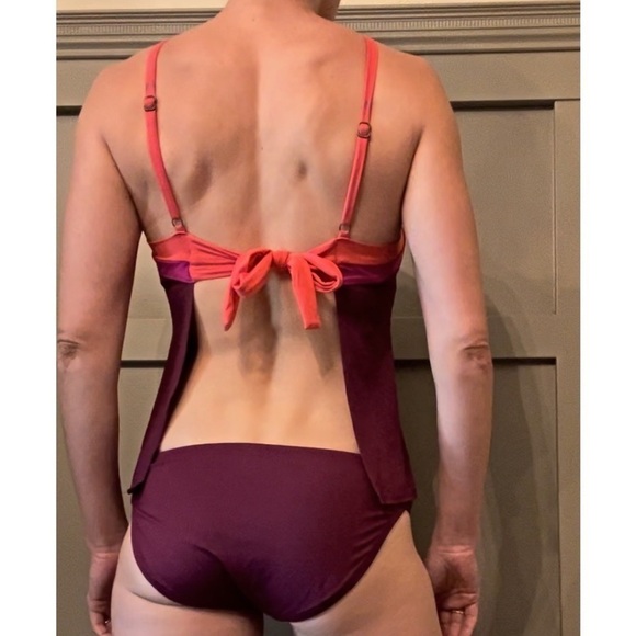 BECCA By Rebecca Virtue 2 Piece Metropolis Tankini Top & Bottom Size Medium - Picture 3 of 12